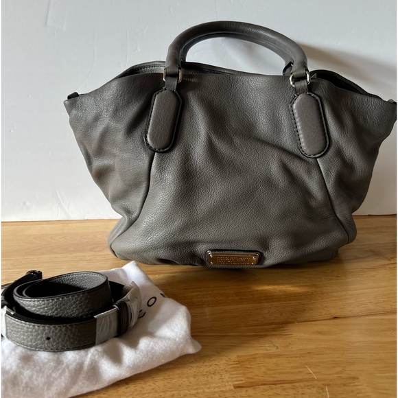 Marc Jacobs Electro Q Fran Dark Gray Silver Hardware Hand and shoulder Bag - Picture 3 of 14